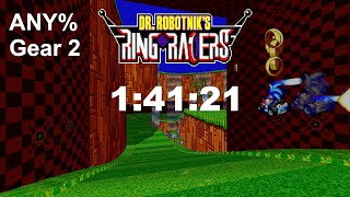 ring racers any% in 1:41:21 (intense, wr)