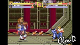 Streets of Rage 2, Stage 7 , Mania, no death, Coop