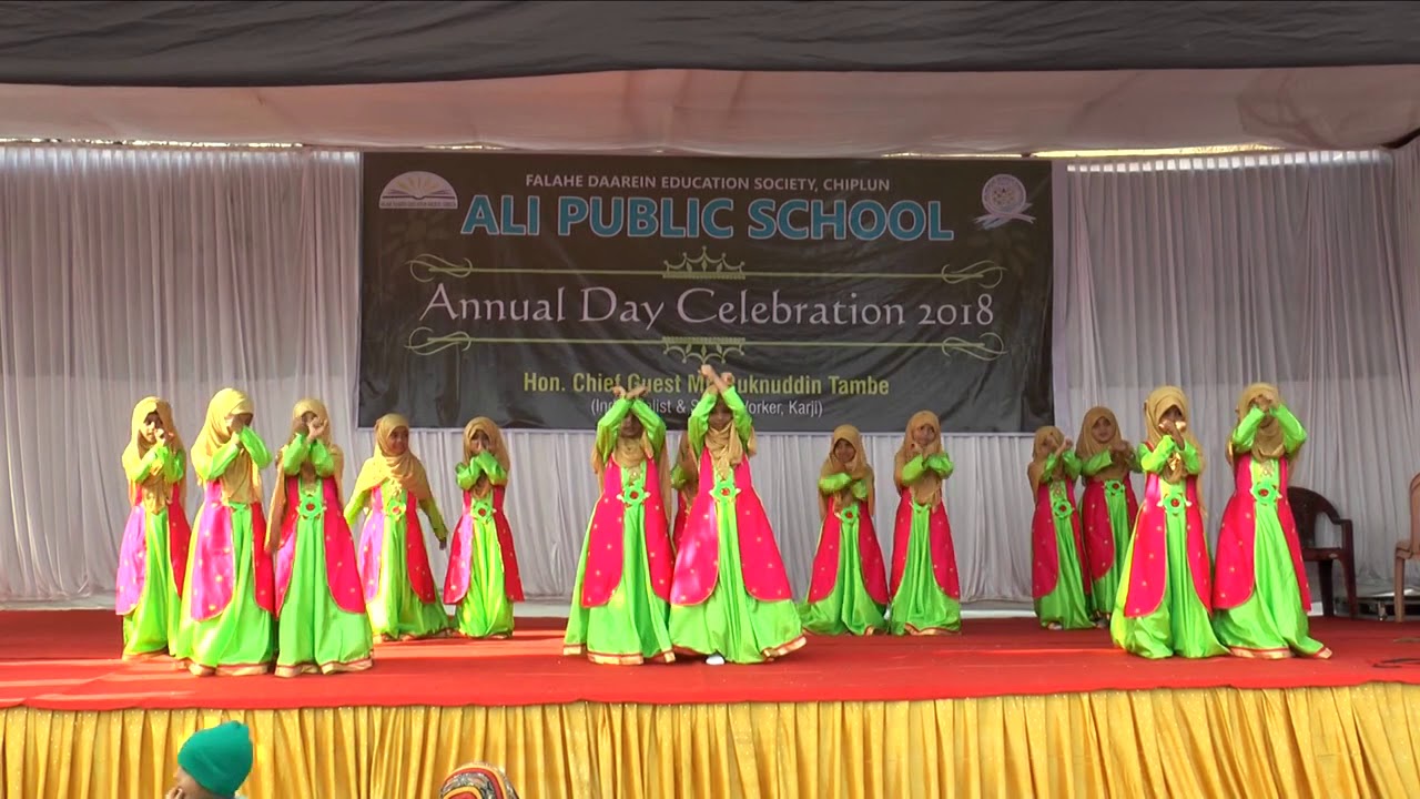 Action Song | Annual Day Celebration 2018 | Ali Public School,Chiplun