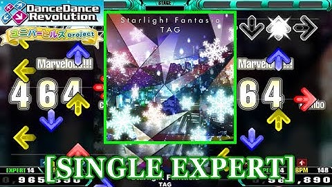 【DDR 2014】 Starlight Fantasia / TAG [SINGLE EXPERT] 譜面確認+Clap