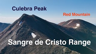 14er Culebra Peak and Centennial 13er Red Mountain, Sangre de Cristo Range, San Luis, Colorado