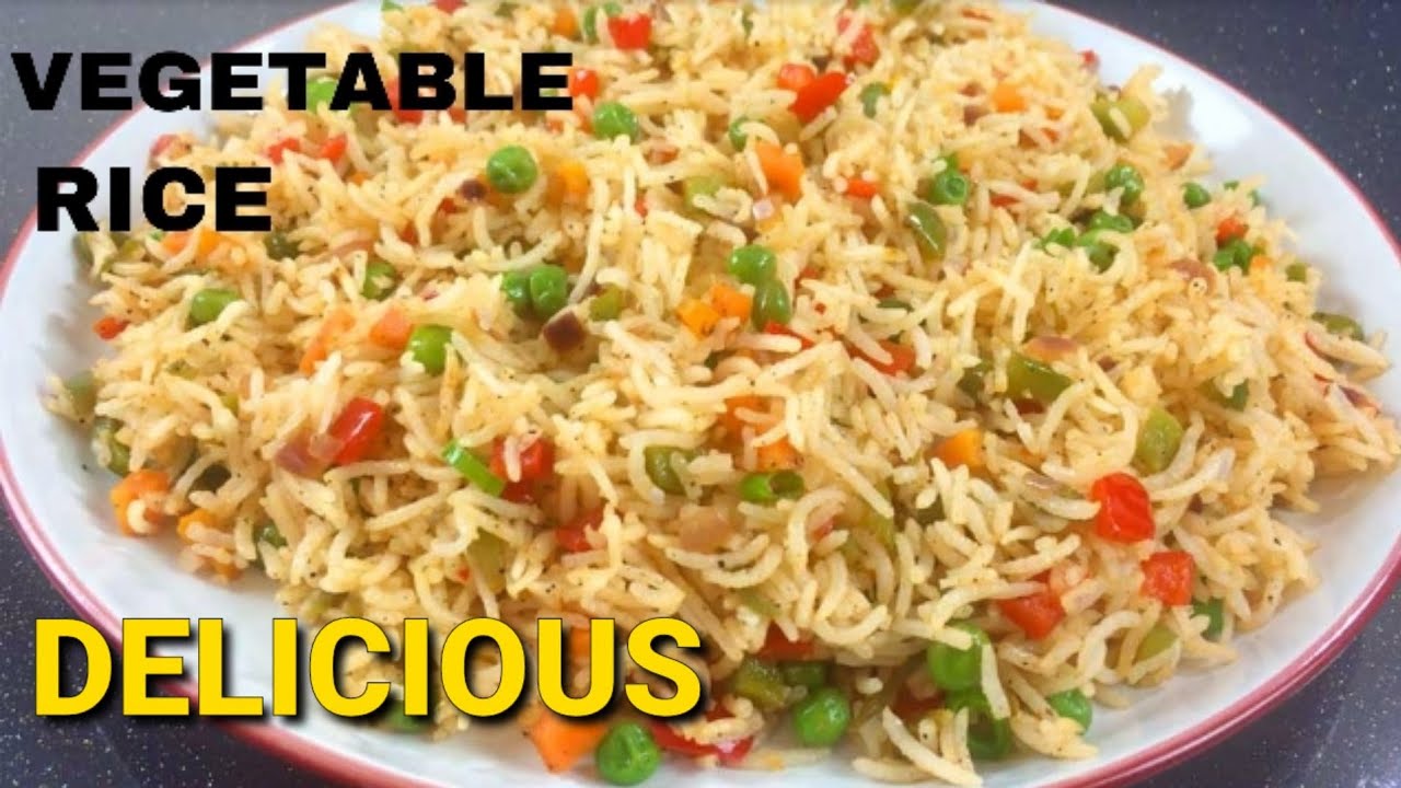 BASMATI RICE, try this EASY VEGETABLE RICE RECIPE. YouTube