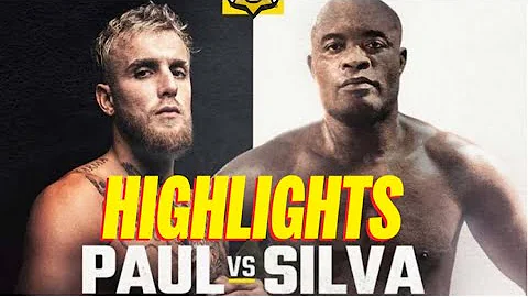 Jake Paul vs Anderson Silva HIGHLIGHTS