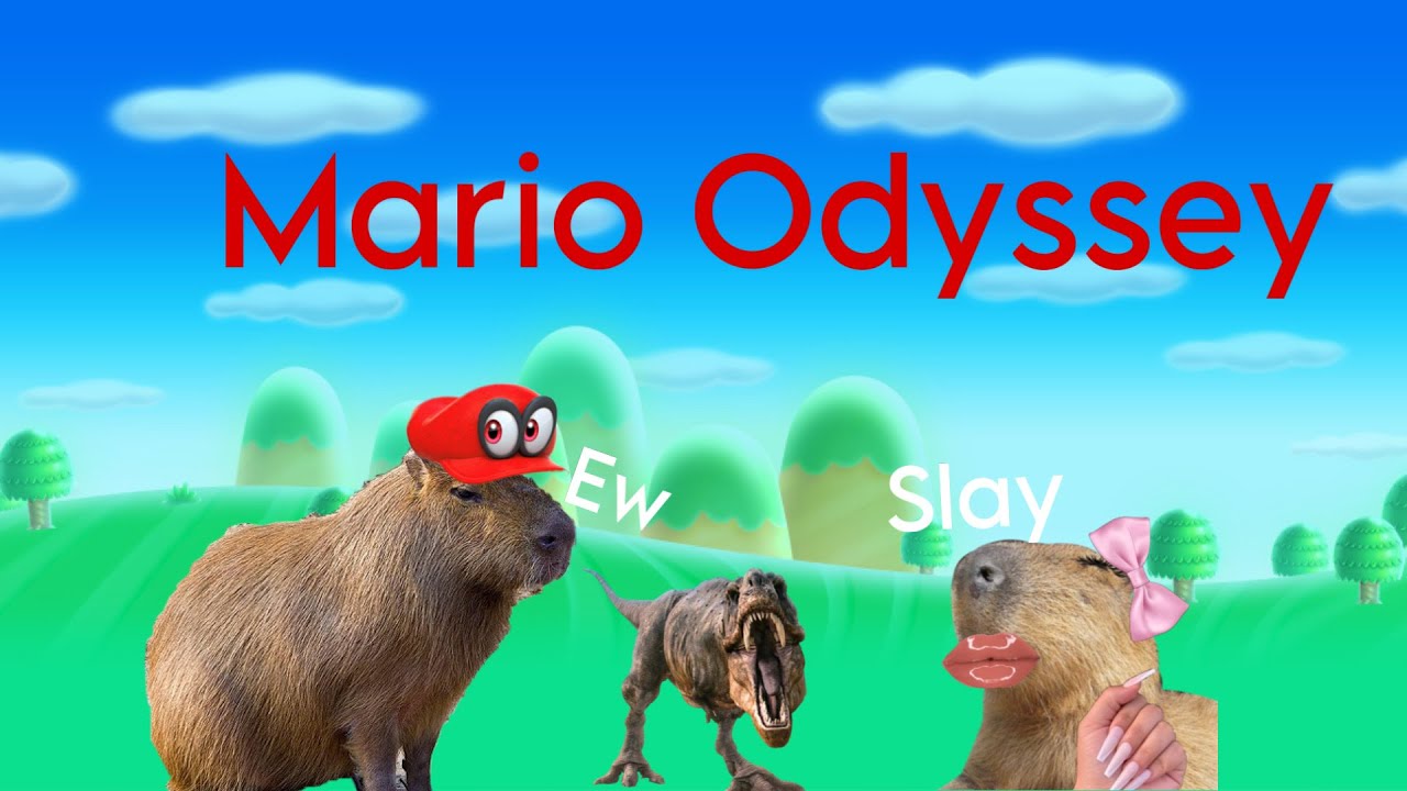 Capybara plays Mario odyssey - YouTube