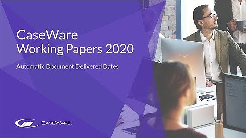 Working Papers 2020 - Automatic Document Delivered Dates