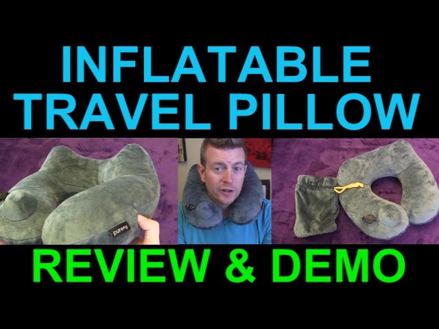 Purefly Inflatable Travel Pillow Soft Velvet Neck Support Pillows for -  Lencoo