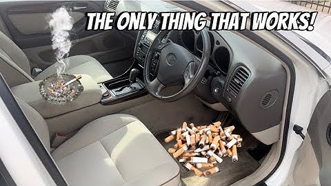 How to get smoke smell out of your car