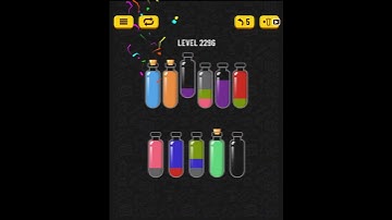 [BRAIN GAME] Soda Sort Puzzle LEVEL 2296 (Challenging the World Record)