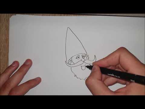 Video: Kako Crtati Gnome Olovkom