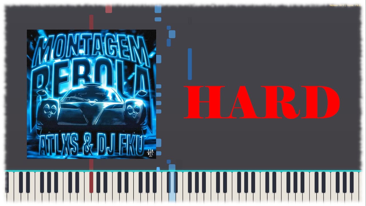 MONTAGEM REBOLA - DJ FKU, ATLXS (Piano Tutorial)