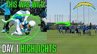 The Los Angeles Chargers TRAINING CAMP Highlights Were EYE OPENING...