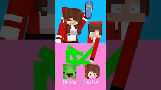 JJ Choose Mikey vs JJ Sister? #maizen #minecraft #animation