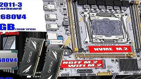 QIYIDA X99 Motherboard LGA 2011-3 Set Kit Xeon E5 2680 V4 CPU Processor 32G=2*16G DDR4 REG