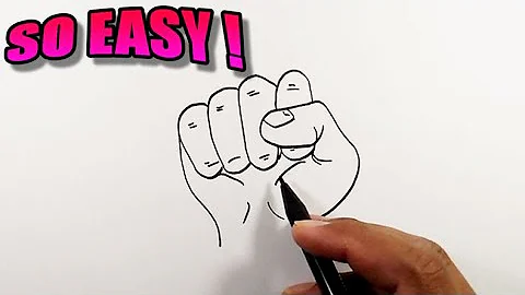 How to draw clenched hands | Easy Drawings