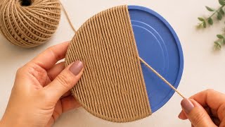 2 Amazing Diy Home Decor Ideas With A Plastic Bucket Lid Jute Rope