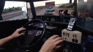 Scania 146L triple screen from Bucharest to Sibiu |ETS2|PROMODS|