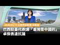 巴西駐臺代表言論引發抗議