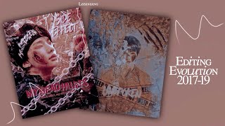 My editing evolution 2017-2019 ♡