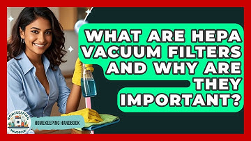 What Are HEPA Vacuum Filters And Why Are They Important? - Homekeeping Handbook