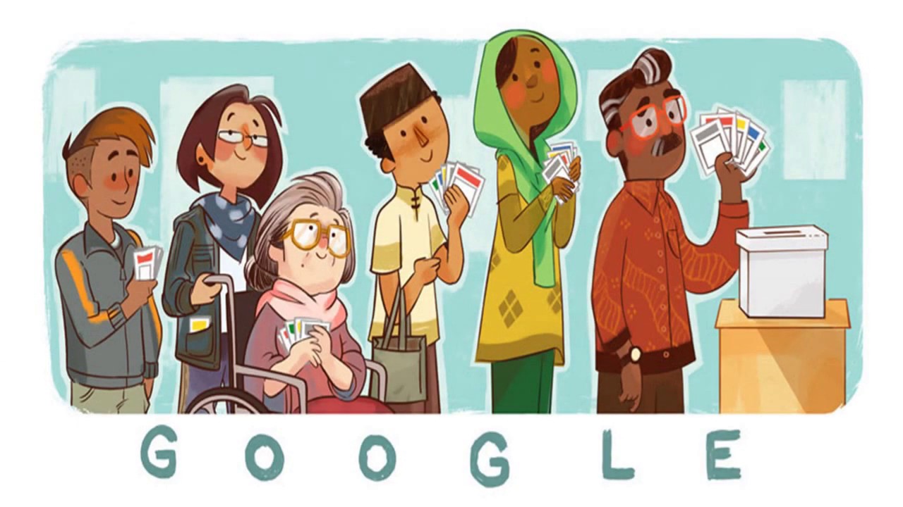 Indonesia Elections 2019 - Google Doodle