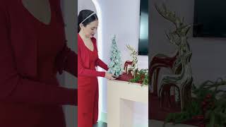 Winter Lane Set of 2 18" Downswept Trees with LED Lights | HSN