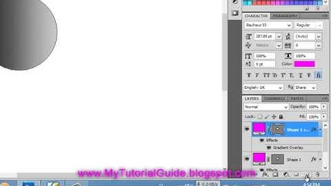 Photoshop CS 5 Quick Tutorial- Round Push Button