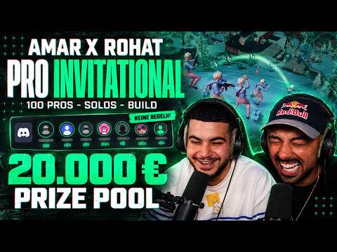 😂PURES CHAOS! 100 PROS UNMUTE IN EINER LOBBY! | AMAR x ROHAT TAG 1 | 23.000$ PRICE POOL