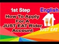 First Step - How to Apply or Register For JUST EAT ITALY Rider account ? | JUST EAT | ENGLISH