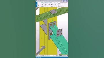 Create canopy connection in Tekla Structures  #teklastructures #architecture #engineering #steel