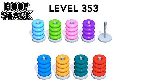Hoop Stack Level 353 | Puzzle Game  | Complete Level