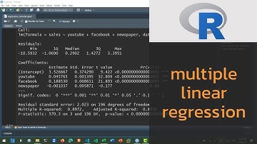 สอน R: การวิเคราะห์การถดถอยพหุคุณ (Multiple Regression Analysis)