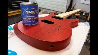 General Finishes Flat Out Flat Topcoat On A Guitar