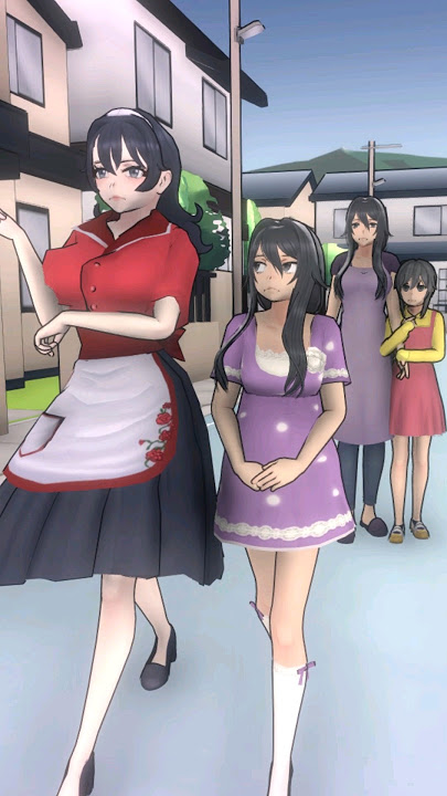 Ryoba's Childhood vs Ayano's Childhood! (Yandere Simulator) #shorts