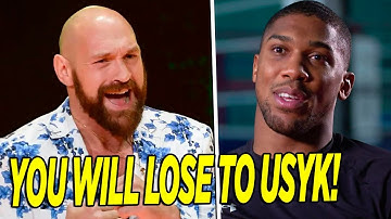 Anthony Joshua WILL LOSE the FIGHT WITH NO CHANCE...Tyson Fury SHOCKED EVERYONE WITH THIS STATEMENT