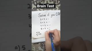 Genius IQ TEST Math puzzle #99% fail this IQ test #puzzle #shorts