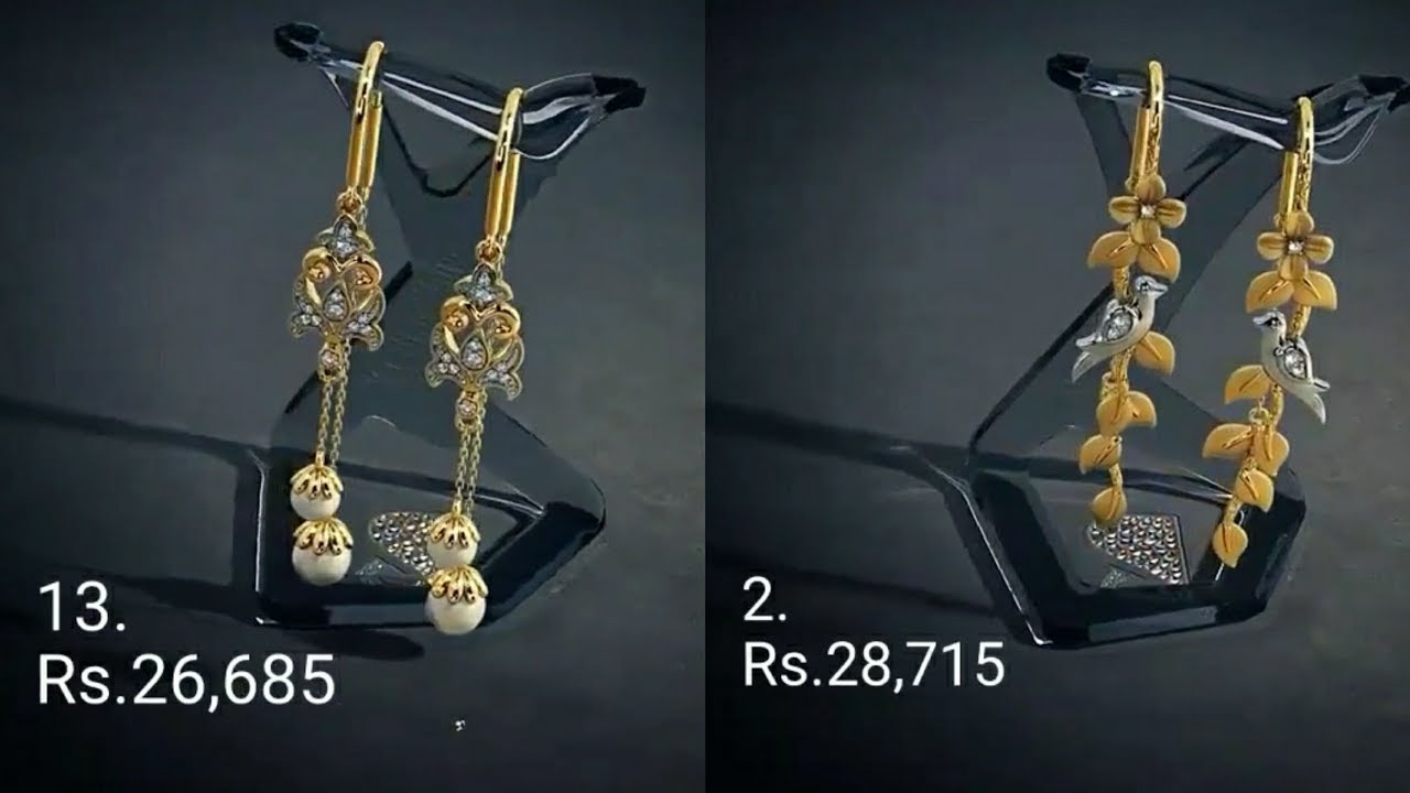 14K Gold 1.372g Natural diamond (IJ-SI) Piku Diamond Sui Dhaga Earring  Certified | eBay