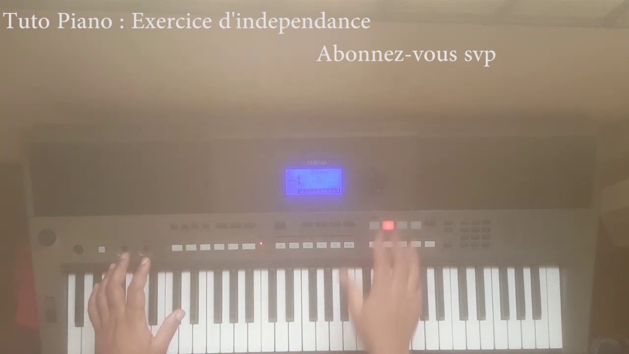 INDEPENDANCE des mains Piano Debutants Exercice - YouTube