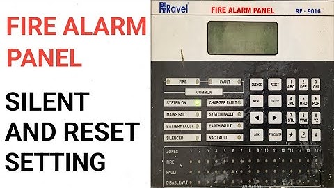 fire 🔥 alarm  silent & reset setting Alarm ⏰