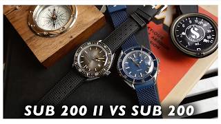 What are the differences between the DOXA SUB 200 & SUB 200 II?