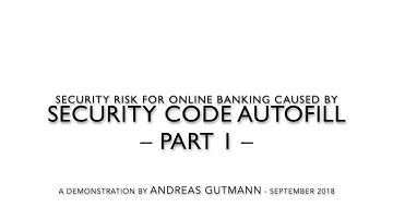 One Span - Security Code AutoFill