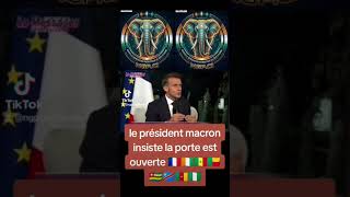 le président macron insiste alors camarade président la porte est ouverte #🇳🇬 #partous #cotedivoire