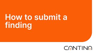 How to Submit a Finding on Cantina Code | Cantina