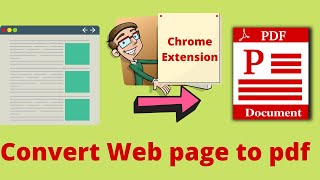 Convert webpage to pdf using a simple chrome extension screenshot 5