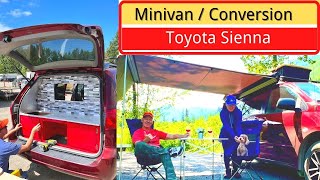 MINIVAN Camper Conversion | Toyota Sienna FULL Van tour | 3 Days to Complete