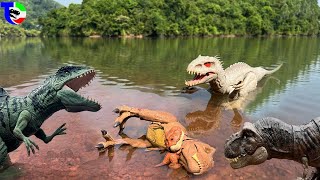 REXY'S ADVENTURE🦖T- rex VS Indominus VS Giganotosaurus| Jurassic World