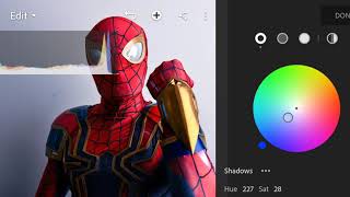 EDITING IRON SPIDER SELFIE FOR INSTAGRAM JAN 5 2021 ON LIGHTROOM MOBILE APP screenshot 5