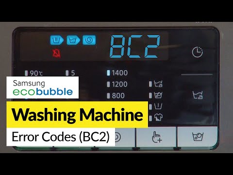 How to Fix Samsung ecobubble Washing Machine Error Code BC2
