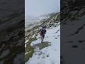 🏴󠁧󠁢󠁷󠁬󠁳󠁿Pain🫡#wales #snow #run #running #hiking #snowdon #youtubeshorts #mountains #trail