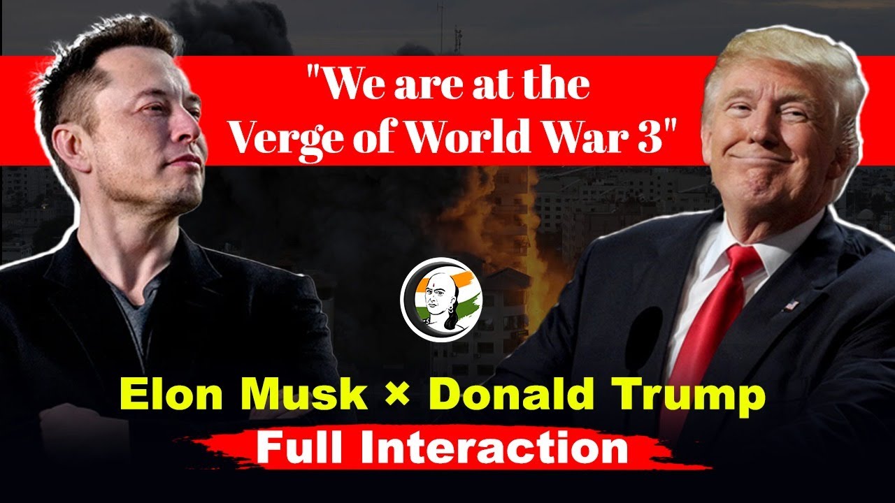Donald Trump × Elon Musk Interview Twitter X Space | World war 3 | Kamala Harris US President polls