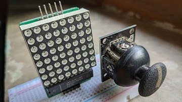 controlling an 8×8 bot matrix led module using a joystick | arduino project
